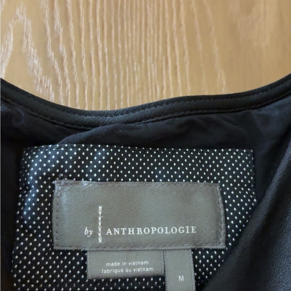 Anthropologie Elegant Black Blouse